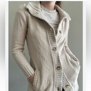 Ralph Lauren Angora Cotton Knit Sweater Cardigan Size M